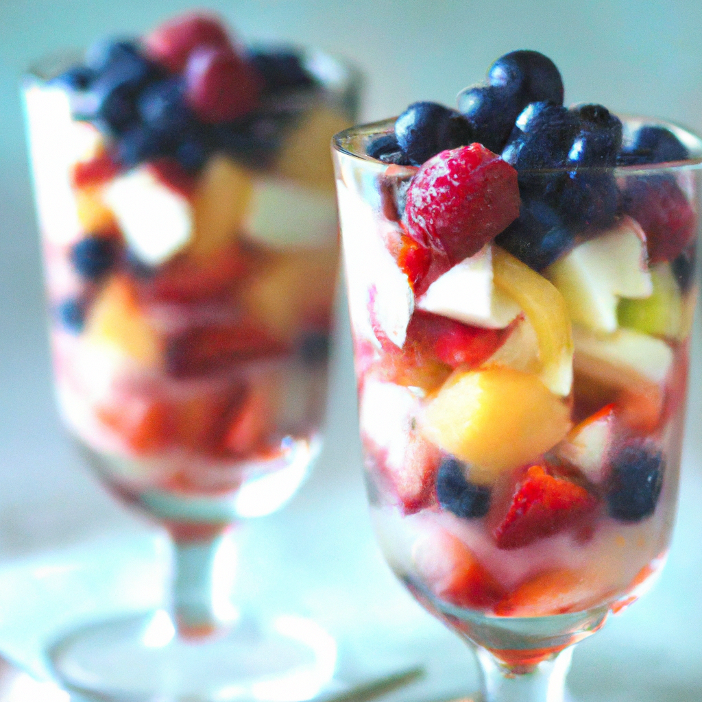 fresh healthy good and no bake fruit dessert