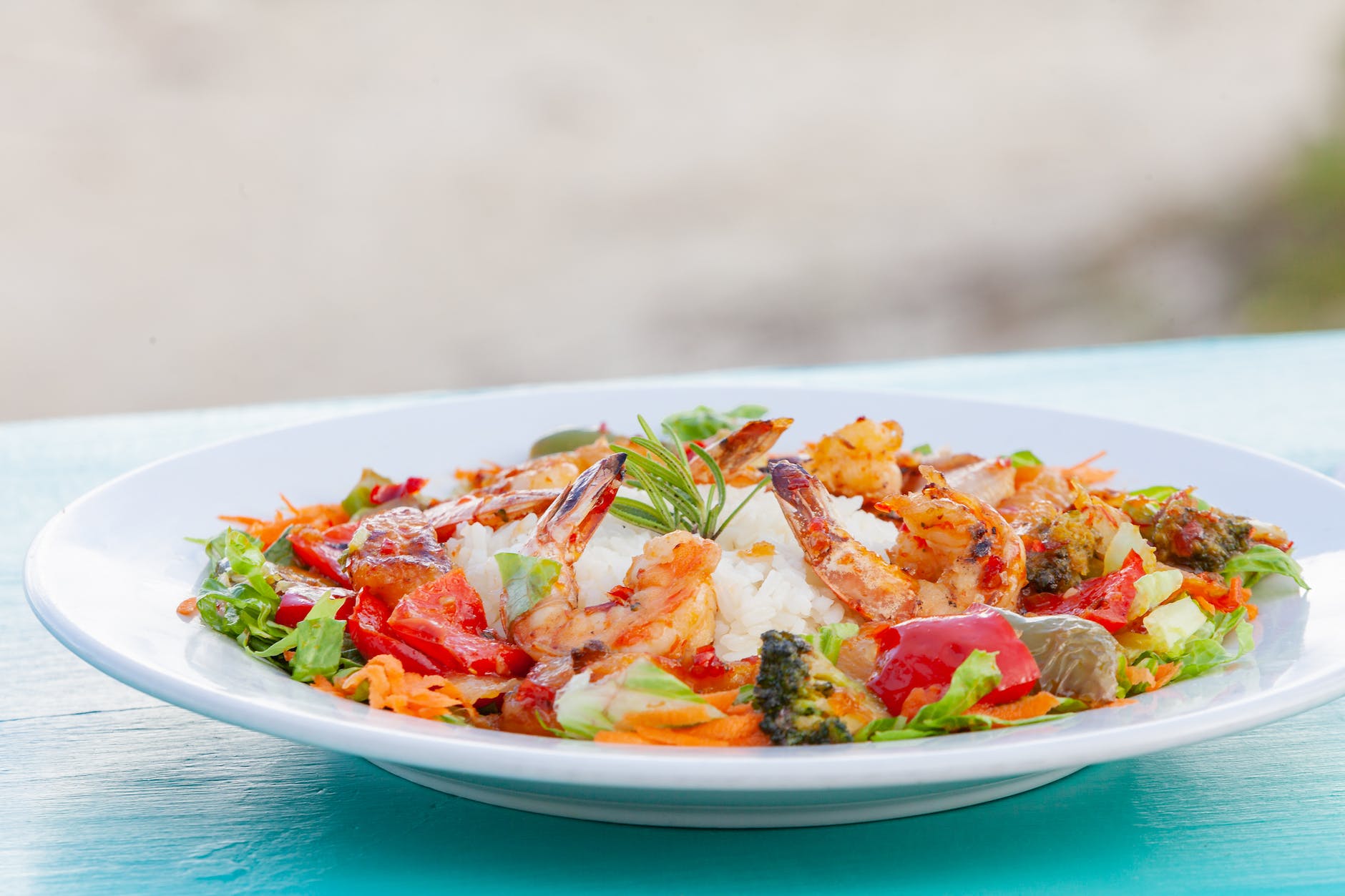 Shrimps and vegetables a great way to a nutritious meal