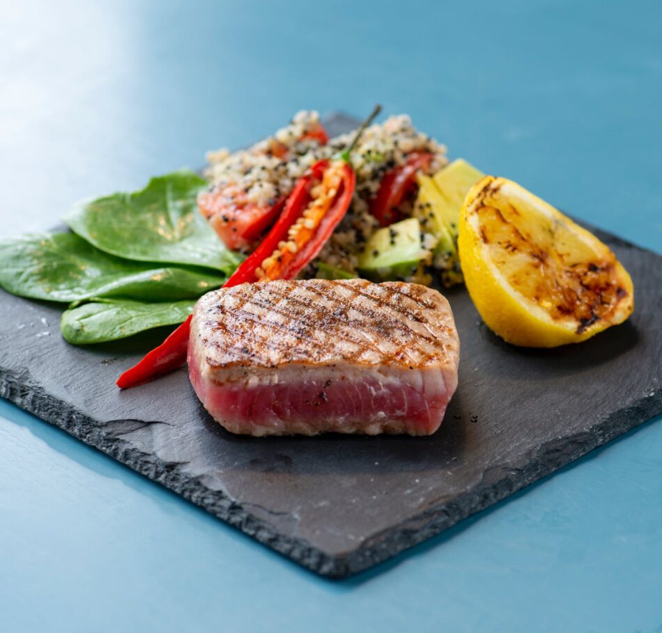 How to grill marinated tuna & veggies a healthy meal recipe